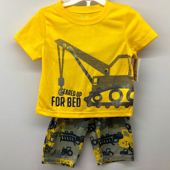 Carter's Other - CARTER’S CONSTRUCTION TRUCKS TODDLER BOYS’ PAJAMAS SET 3 PC /YELLOW AND GRAY NWT